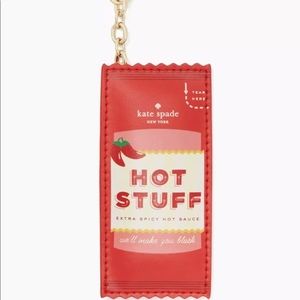 Kate Spade “Hot Stuff” Hot Sauce Keychain